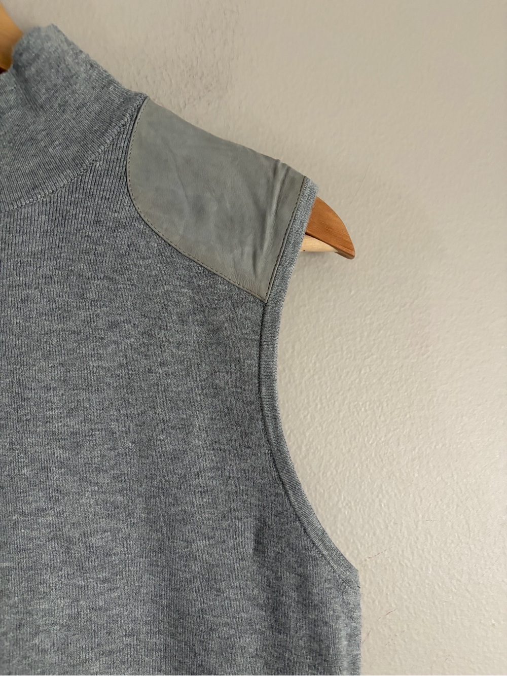 Polo Ralph Laureb Sleeveless Mock Neck sweater gray - Picture 3 of 11